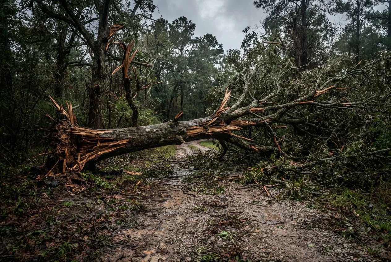 Emergency & Storm Damage — Conrad Tree and Crane, Osceola, Arkansas