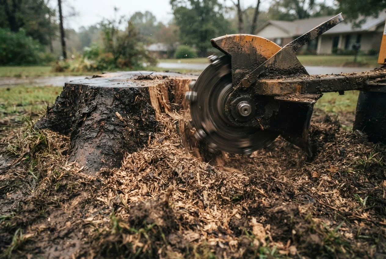 Stump Grinding — Conrad Tree and Crane, Osceola, Arkansas
